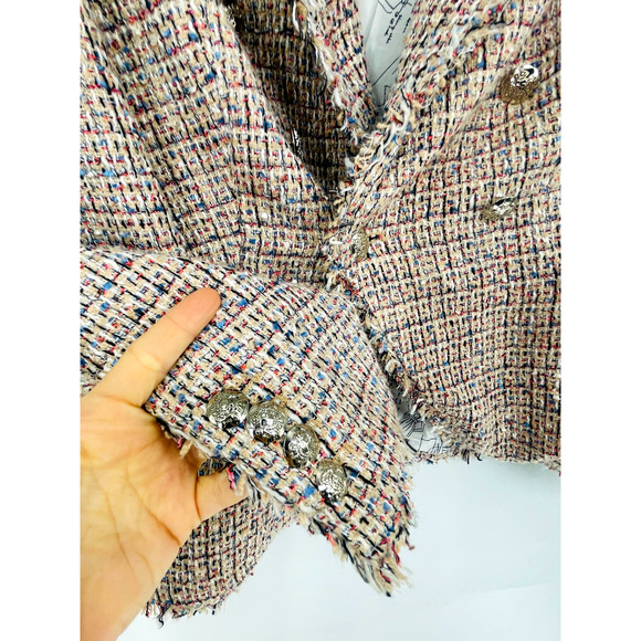 WHBM Tweed Studio Blazer Size 12 NWOT - Picture 7 of 8